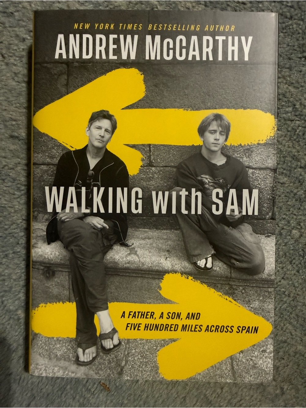 SIGNED hardback book Walking With Sam by Andrew McCarthy hb father son memoir hb